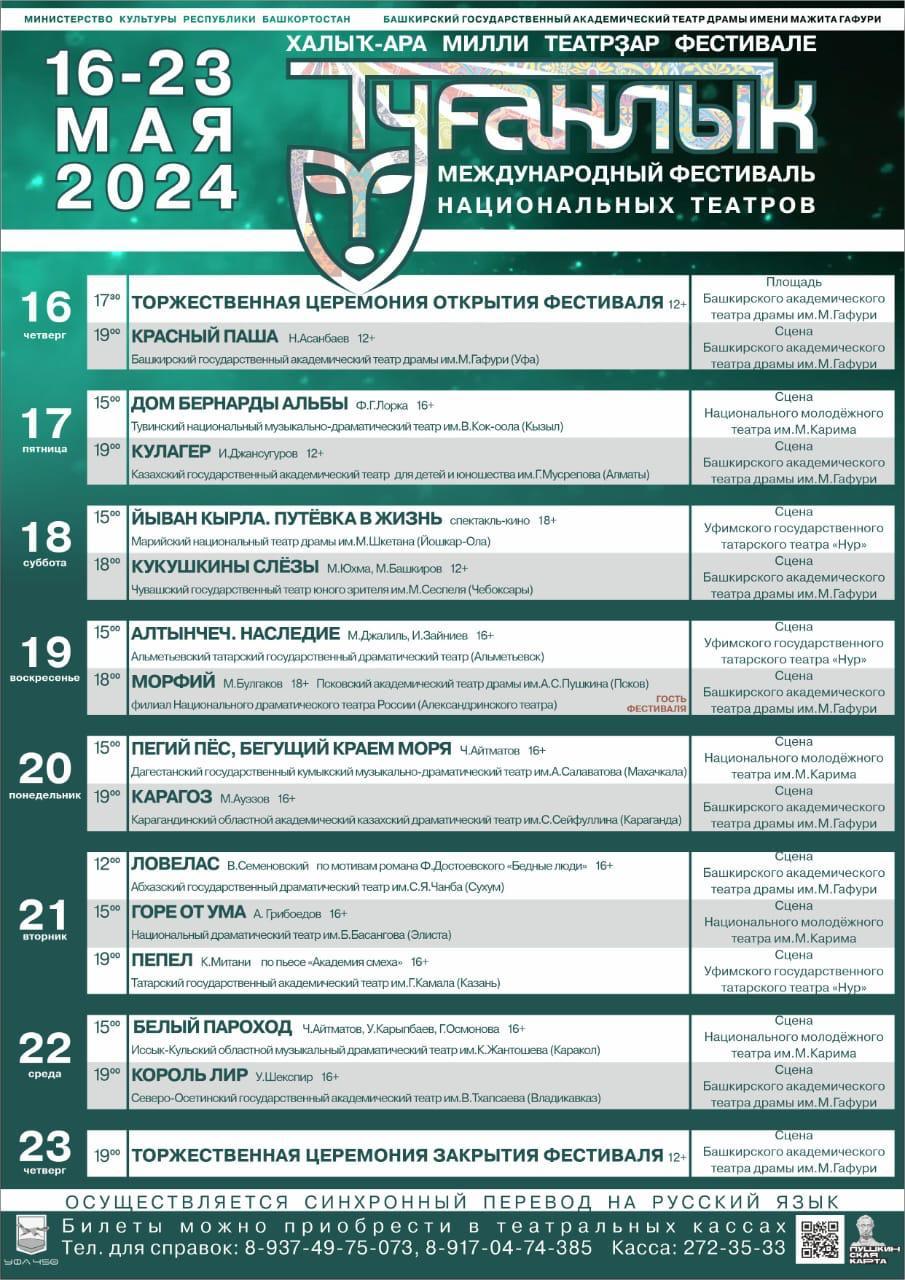 VIII Международный фестиваль национальных театров «Туганлык» расширяет  формат — Управление по культуре и искусству Уфа
